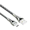 Tower Shape Cotton Braided Data Line 2.4A Quick Charge Fast Charging Zinc Alloy Usb Cable For Huawei