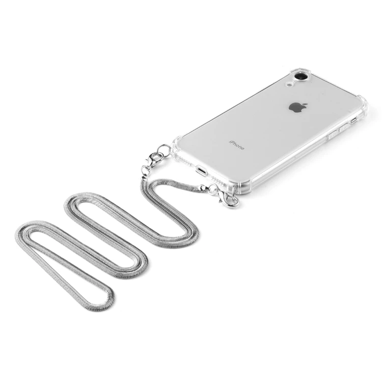 

Metal Chain Necklace Shoulder Strap For iPhone strap case Phone Case TPU for iPhone 7, N/a