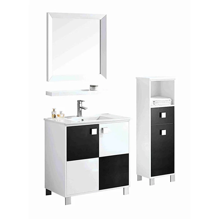 modern PVC bathroom medicine cabinet with mirror bathroom vanity cabinet
