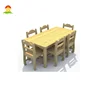 hot sale factory price kids furniture rectangle wooden children table and chairs