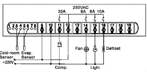 digital chiller temperature controller with timer