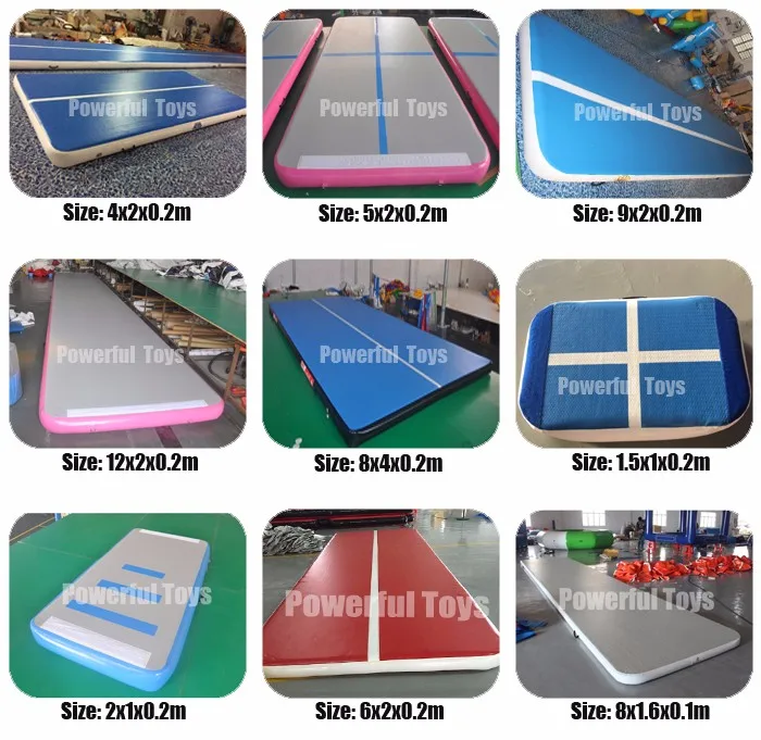 inflatable air track gymnastics air tumbling track swimming pool floating mat floor inflatable gym mat tumble track trampoline