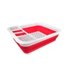 JK04 7L folding plastic kitchen cabinet dish rack