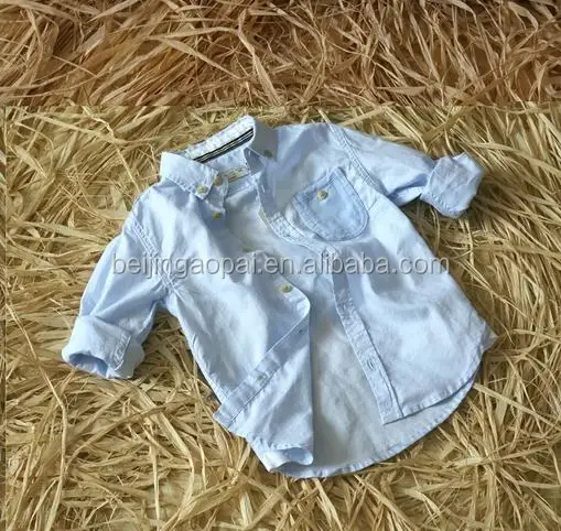 
Bulk wholesale kids clothing plaid formal and casual boys fancy shirts 