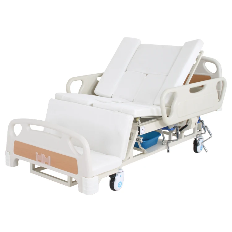 
Factory 3 Functional adjustable ABS guardrail clinic medical patient hospital bed  (62158598670)