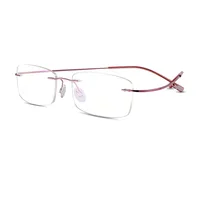 

Titanium optical frame men and women Lightweight Rimless Prescription Eyeglasses Can be equipped with myopia glasses frame 105