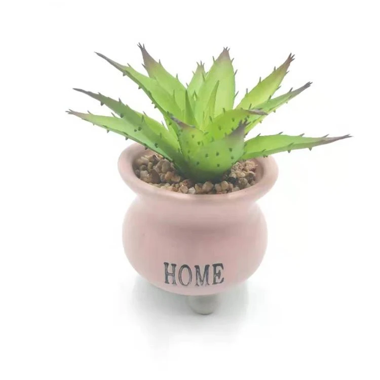 

New design mini Artificial Succulent Plants in Mini Modern Planter Pots artificial air plants for Home Decor Indoor, Green