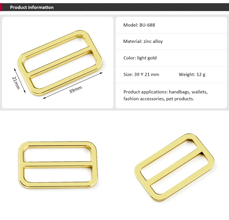 Metal Tri Glide Buckle