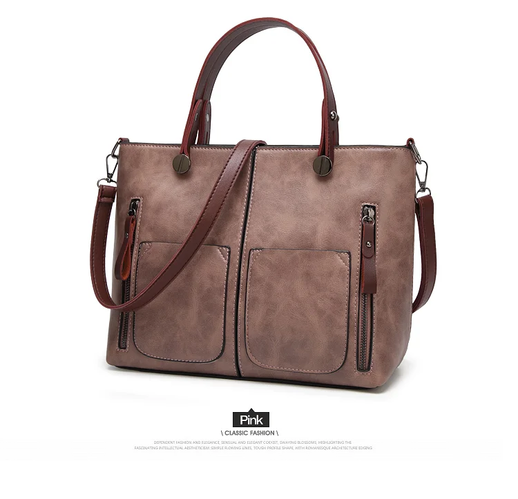Women Classy All-Purpose High Quality Handbag Product Show Pink
