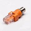 Straight Jack F Connector RF to Female RJ45 Adapter