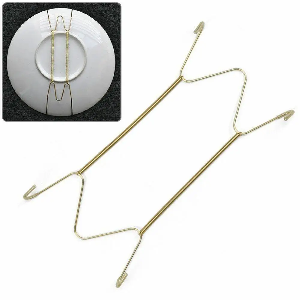 

Pro Metal Wire Plate Spring Hangers 20-37cm Inches Decorative Plate Hangers Kitchen Bar Coffee Kaveh Kanes Use Decor