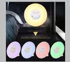 Hottest sunrise simulation light and sound projector alarming clock with touch sensor