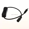 12V~24V power supply led switch with cable connection mini phone jack plug Jack DC connector 2.1*5.5mm, 2.5*5.5mm
