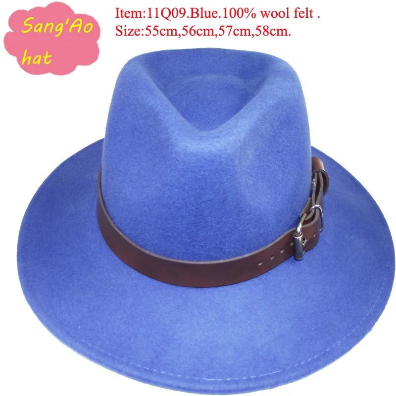 wholesale Men wide brim fedora hat
