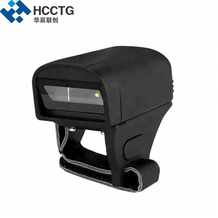 

Laser CCD 300mAh Battery Bluetooth Finger 1D Barcode Ring Scanner HS-S02C