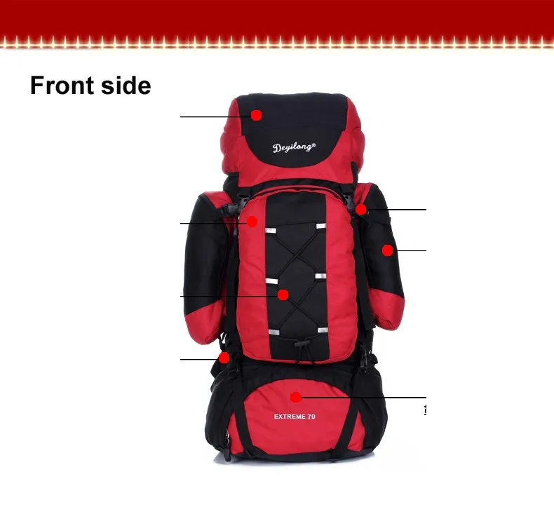 what size rucksack for camping