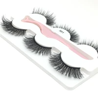 

Wholesale vendor 3d mink eyelashes set eyelash tray 3 pairs with tweezers