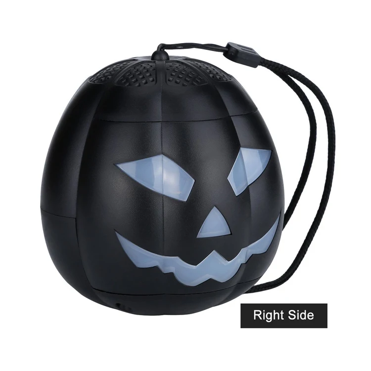 New Portable Changeable Colorful Led Light Wireless Pumpkin Speaker