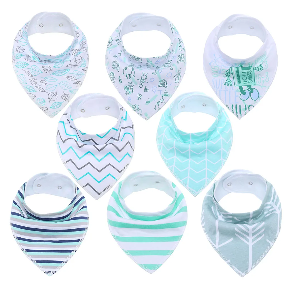 
Customized wholesales GOTS organic baby bibs for drooling and teething 