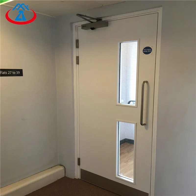 product-Swing Open Style and Fire Rated Door Security Exit Door with Vision Panel from China-Zhongta