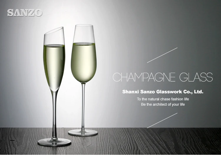 contemporary champagne flute glasses