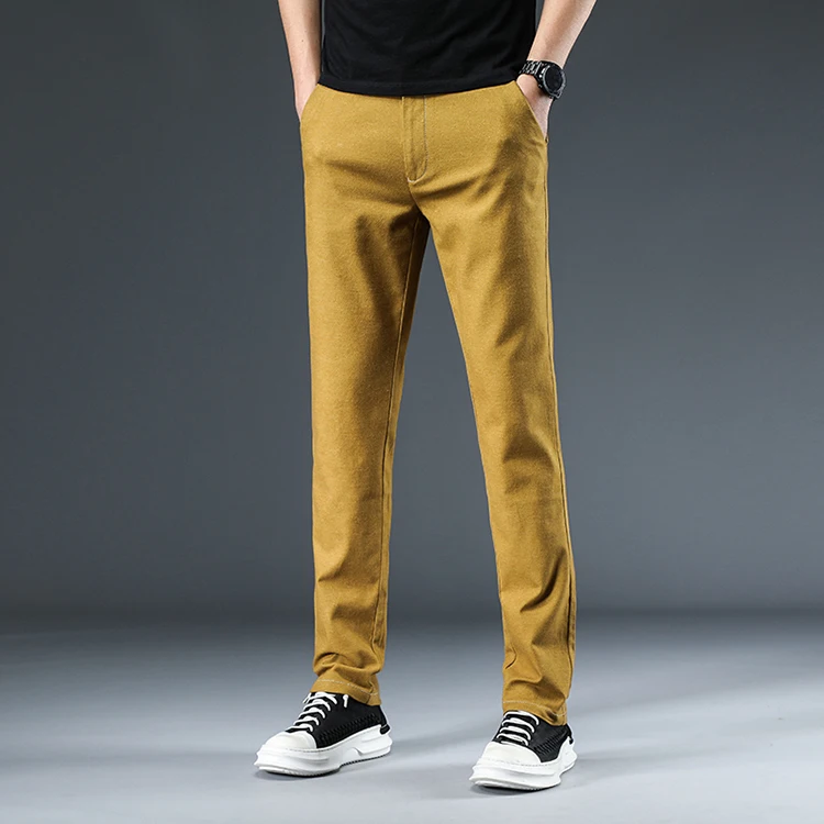 

2019 autumn new comfortable cotton men's trousers business casual pants