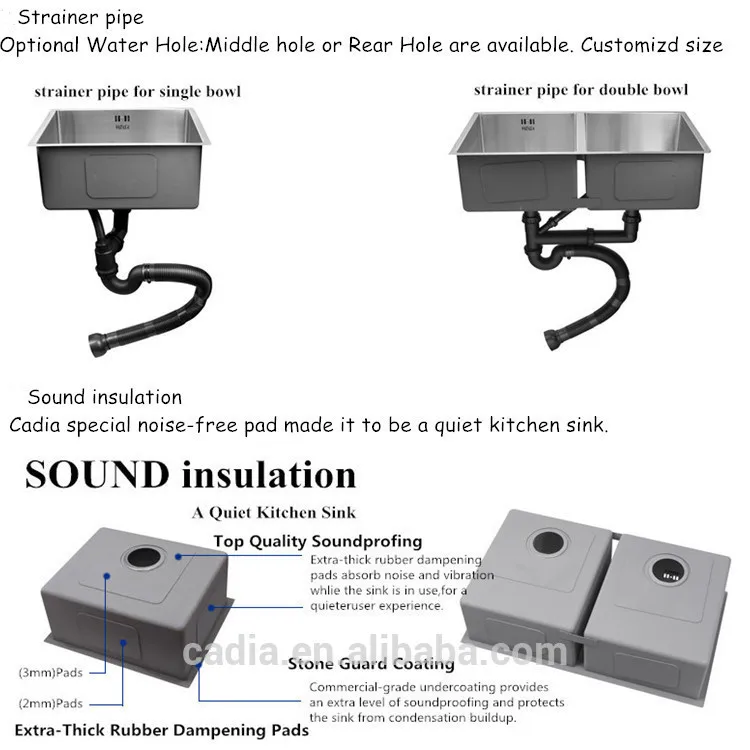 drop in topmount kitchen sink with holes