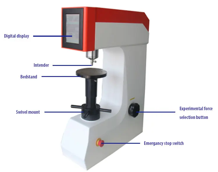 Manual Digital Rockwell Hardness Tester /rockwell Diamond Indenter For