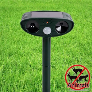 Image of ABS material solar dog and cat repleller New Design Ultrasonic Solar Animal Repellent Hot Dog repellent