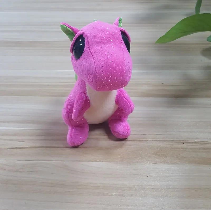 Cute Baby Dinosaur With Wings Plush Stuffed Toy Pink Dinosaurs Keychain