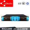superior class h 2 channel 1200w stereo outdoor sound system equalizer amplifier