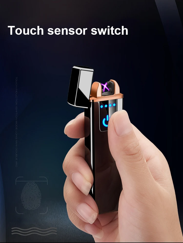 New Style Free Custom Logo Lighter Windproof Iighter Usb Smoking