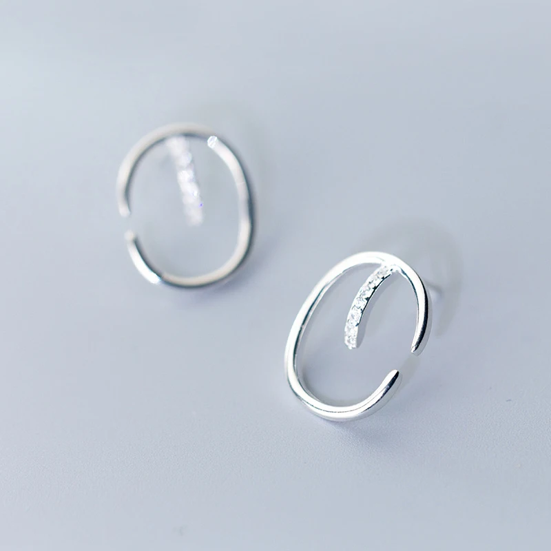 

Trendy Big Letter Sterling Silver 925 Stud Earrings