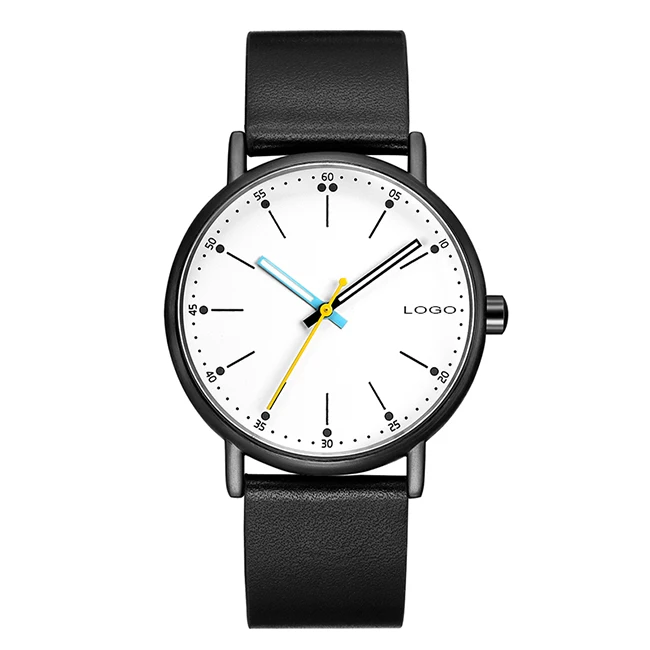 

Hot design waterproof minimalist style fashion leather watch