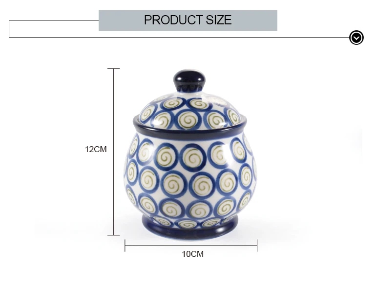 かわいいサークルパターンコーヒーシュガーポットセラミックティーキャニスター蓋付き Buy キャニスター セラミックキャニスター シュガーポット Product On Alibaba Com