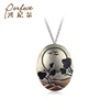 Factory Price Customized Flying Birds Return Scenery 925 Sterling Silver Pendant