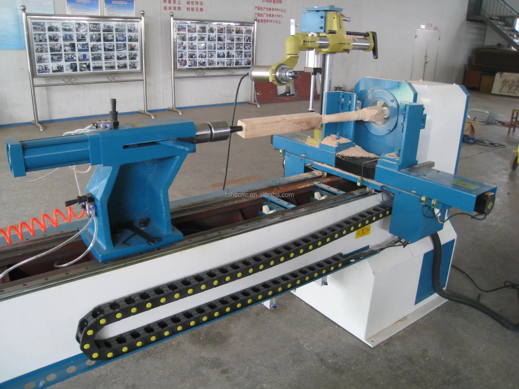 Low Cost Automatic Cue Making Lathe Cnc2504sa Cnc Log Lathe For Sale