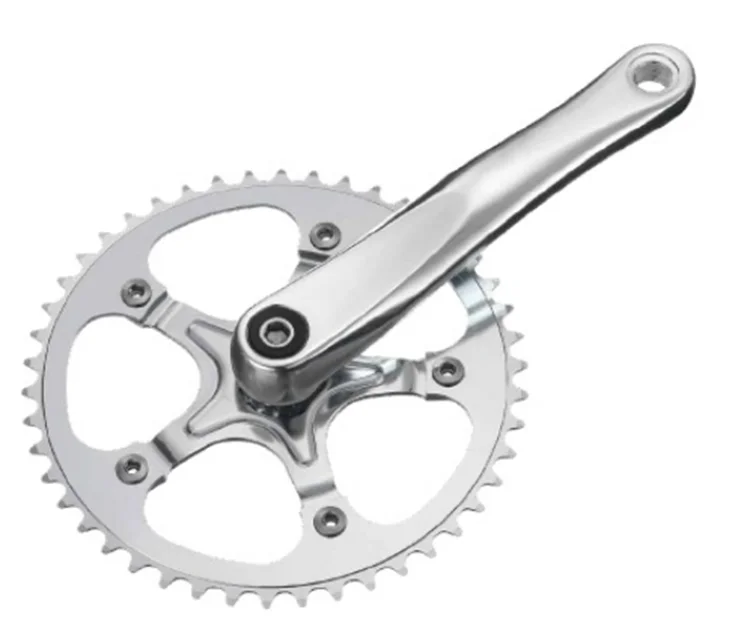 Hot Sale And Cheap Bicycle Parts 175mm Sliver Fixed Gear Bike Crankset