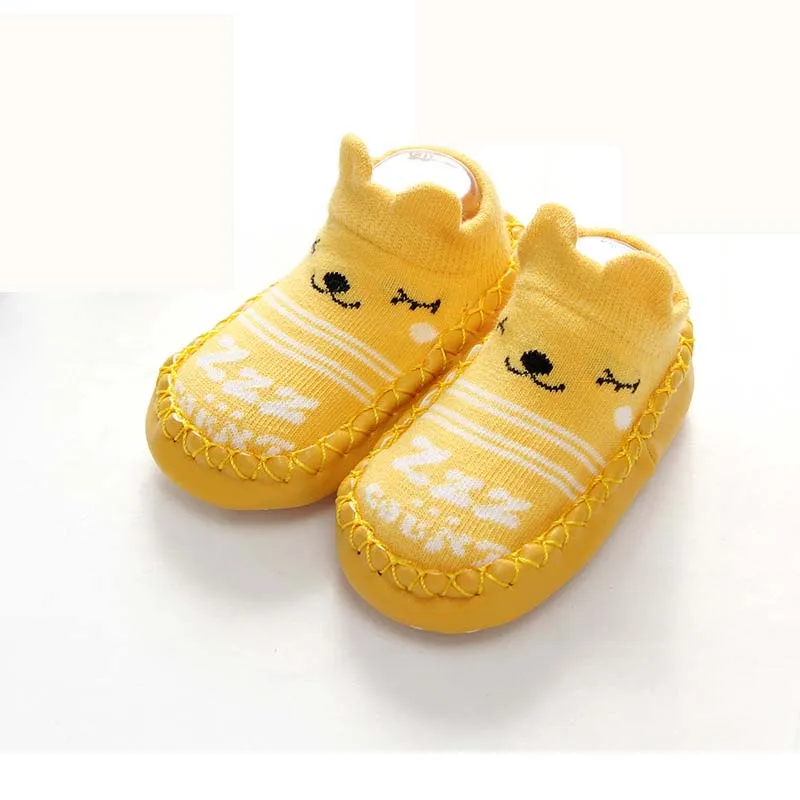 

2021 OEM Cartoon Newborn Baby Girls Boys Anti-Slip Socks Slipper Boot Baby Girls Socks