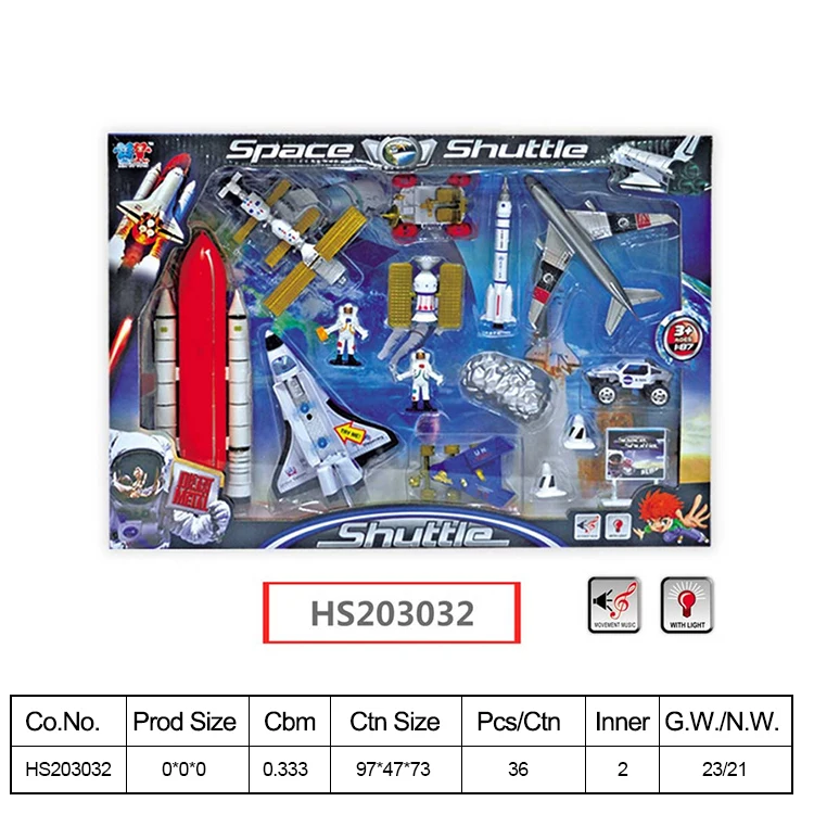 HS203032, Huwsin Toys, Alloy space toy set, Educational toy