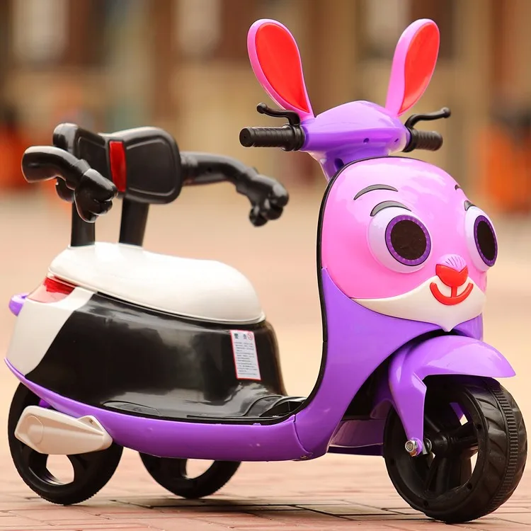 pink rabbit child ride on toy kids mini 12v el