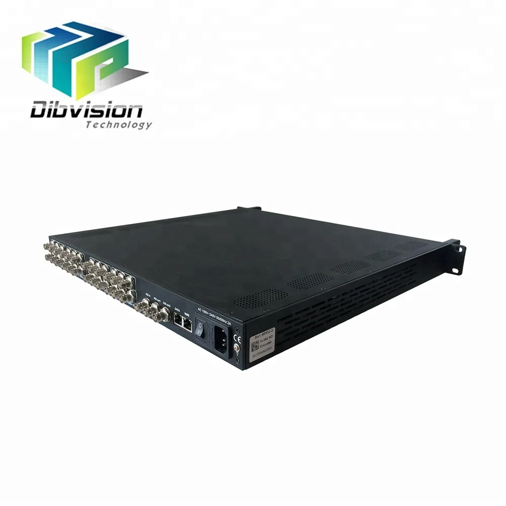 

2021 Low Bitrate 8 Channels AV To IP H.264 MPEG-2 SD Video encoder For DVB-C Headend