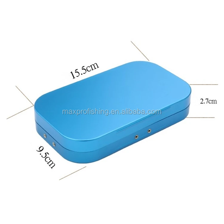 

Wholesale Fishing Aluminum Fly Box, Blue /gray /green