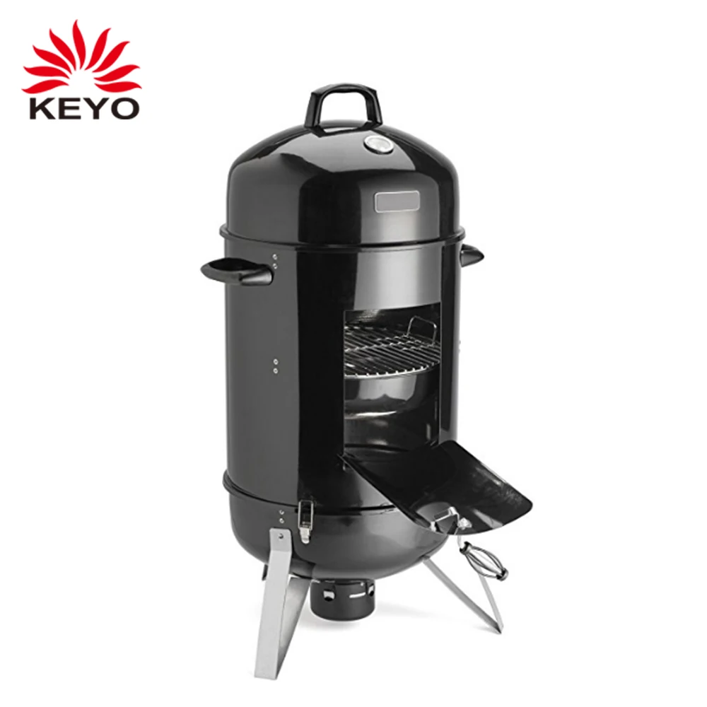 

high quality barrel portable camping charcoal fish kettle smoker bullet grills offset vertical water barbecue bbq grill smoker