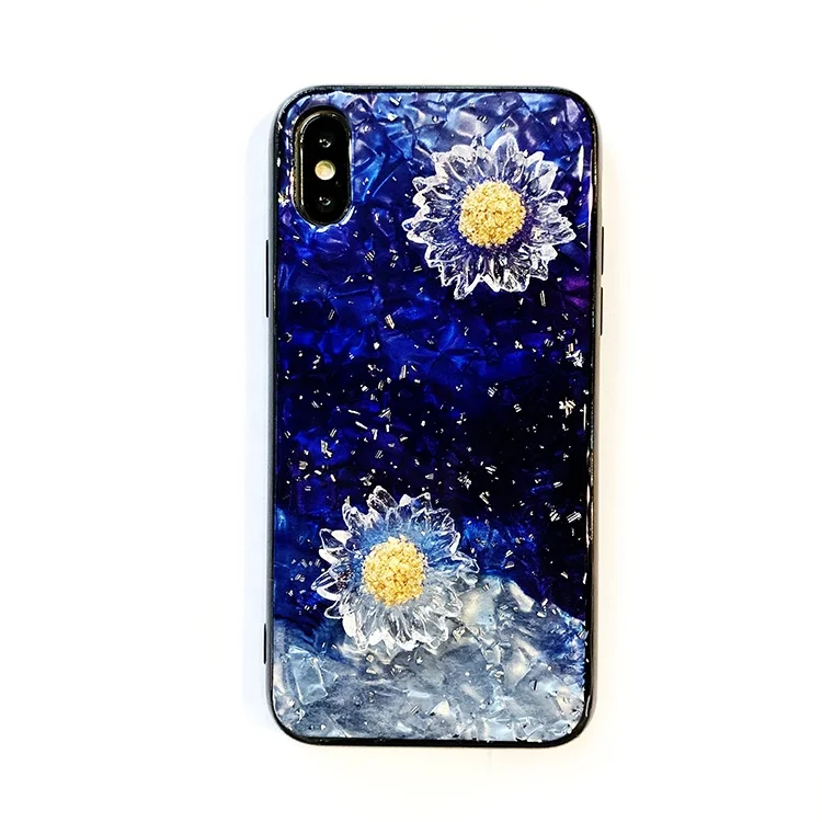 

Latest Fashion Conch Shell 3D Daisy Phone Cover For Iphone Xs