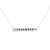 New arrival model Moon Phases Necklace Crescent Moon Necklace Celestial Jewelry moon of my life bar necklace