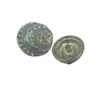 Novelty shell shaped large cheap silver coated buttons