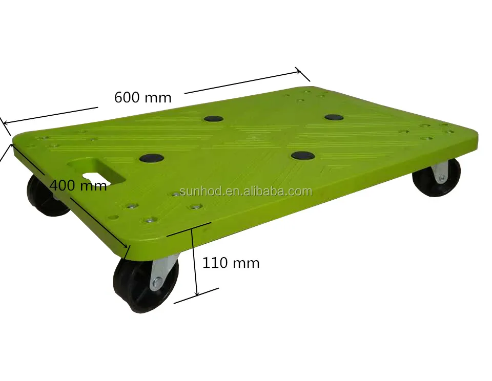 China Handy Plastic 100kg Loading Harbor Freight Moving Dolly Versatile