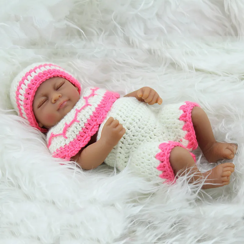 10 inch African American Baby Doll Black Girl Full