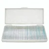 plastic wooden microscope prepared glass slides box